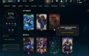 Bronze 1 com TODOS os champs e 279 Skins (JG / TOP)
