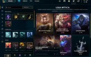 Conta com 5 míticas + 100 de essencia mítica - LOL