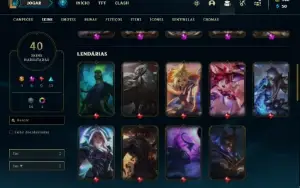 Conta com 5 míticas + 100 de essencia mítica - LOL