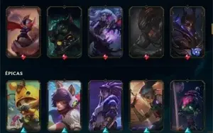 TODOS OS CHAMPS , 149 SKINS, RP, EA, EL E MUITO MAIS