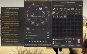 Black Desert Arqueiro 62 556gs armo e arma full tet