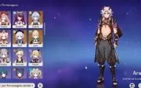Conta de Genshin c/ Eula c1 + Ganyu + Itto com arma e outros