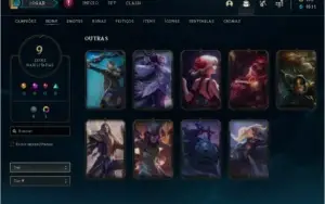 conta lvl 85//mestre//8k500 ip//honra 3// 43 campeões