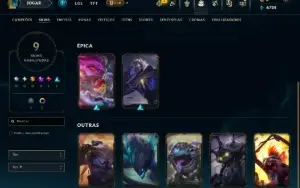 Conta Diamante 1 com 45 Champs e 9 Skins