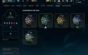 Conta Diamante 1 com 45 Champs e 9 Skins