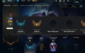Ouro 3 com 30 Champs e 8 Skins + 2 Fragmentos