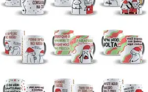Canecas Flork - Especial Natal +35 Artes Sublimação