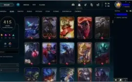 Conta League Of Legends Gold 3 415 Skins Muitas Prestígio