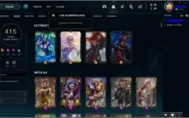 Conta League Of Legends Gold 3 415 Skins Muitas Prestígio