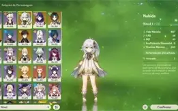 Raiden C2 + Bis + Nahida + Zhongli e muito mais