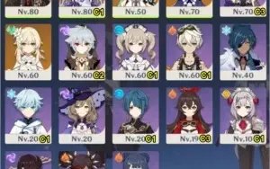 [PC - NA] AR45 | Xiao, Diluc, Keqing C1, Qiqi e  Bennet C1