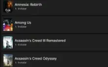 Vários jogos na Epic games.