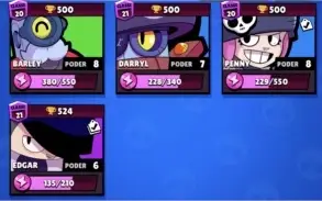 Conta Brawl Stars 13K de Trofeus