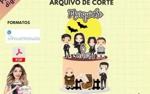 Arquivo Topo De Bolo - Família Addams