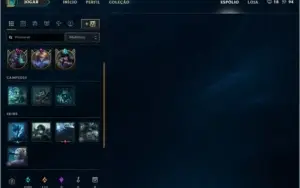 Conta LV 30 Faltando 1 Champion 85 Skins e Varios icones