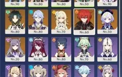 Conta Genshin AR 55, 8 personagens 5 stars