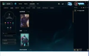 Conta League of Legends - Gold IV - LVL 65