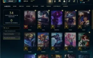 Platina 4 com 26 Champs e 3 Skins ( SEM EMAIL CONFIRMADO )