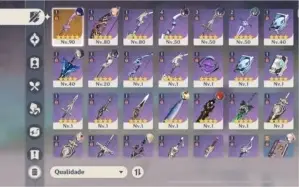 Ar50. Raiden + cortadora, Yoimiya e kokomi, Mona e Diluc
