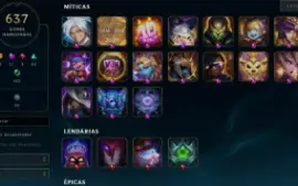 Conta league of legends (BR) lvl 482, dima I, 727 skins