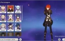 Conta com Ganyu C1 e Diluc C1 e Harpa Celestial AR 39