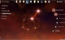 Conta Genshin Impact com 4 cinco estrelas