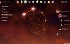 Conta Genshin Impact com 4 cinco estrelas