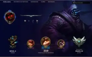 Conta League of Legends Prata 3