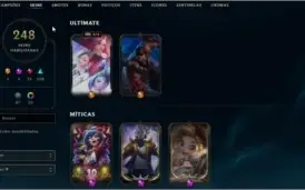 CONTA LOL 248 SKINS, LEVEL 751, GOLD IV