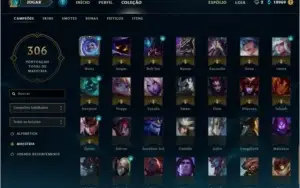 Conta Diamante V +100 skins