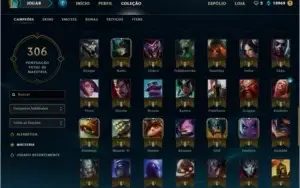 Conta Diamante V +100 skins