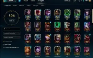 Conta Diamante V +100 skins