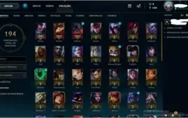 CONTA TOP COM 66 CHAMPS E 24 SKINS TOP, BARATISSIMA.