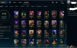 CONTA TOP COM 66 CHAMPS E 24 SKINS TOP, BARATISSIMA.