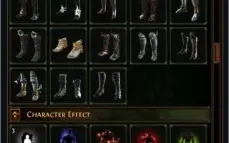 Conta path of exile, todas as abas e várias skins