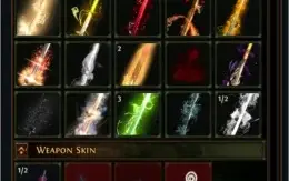 Conta path of exile, todas as abas e várias skins