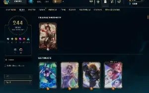 Vendo conta lol nvl 542