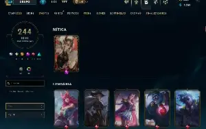 Vendo conta lol nvl 542
