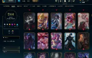 Vendo conta lol nvl 542