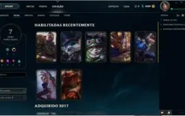 CONTA LOL GOLD 4 - 27 CHAMPIONS E 7 SKINS-