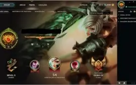 CONTA LOL GOLD 4 - 27 CHAMPIONS E 7 SKINS-