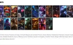 Conta Unranked com 26 Skins e 46 Champs