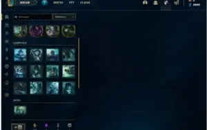 Conta Unranked com 26 Skins e 46 Champs