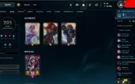 Conta no League Of Legends (LOL) Level 401, 203 Skins