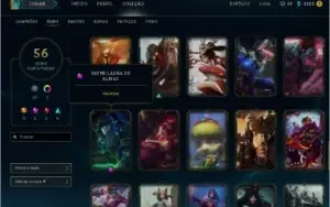 Gold 5 + 56 Skins e 100 Champs