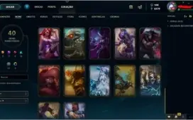 CONTA LOL - P1 /40 SKINS/ 101 CHAMPS