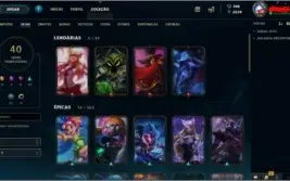 CONTA LOL - P1 /40 SKINS/ 101 CHAMPS