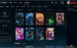 CONTA LOL - P1 /40 SKINS/ 101 CHAMPS