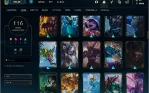 Conta league of legends todos champs