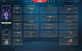 CONTA VALORANT COM FACA E VARIAS SKINS RARAS!!!